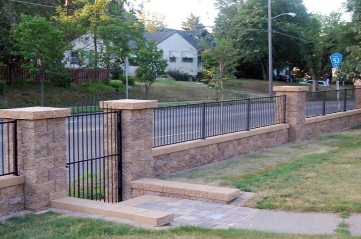 Fence on Top of Retaining Wall